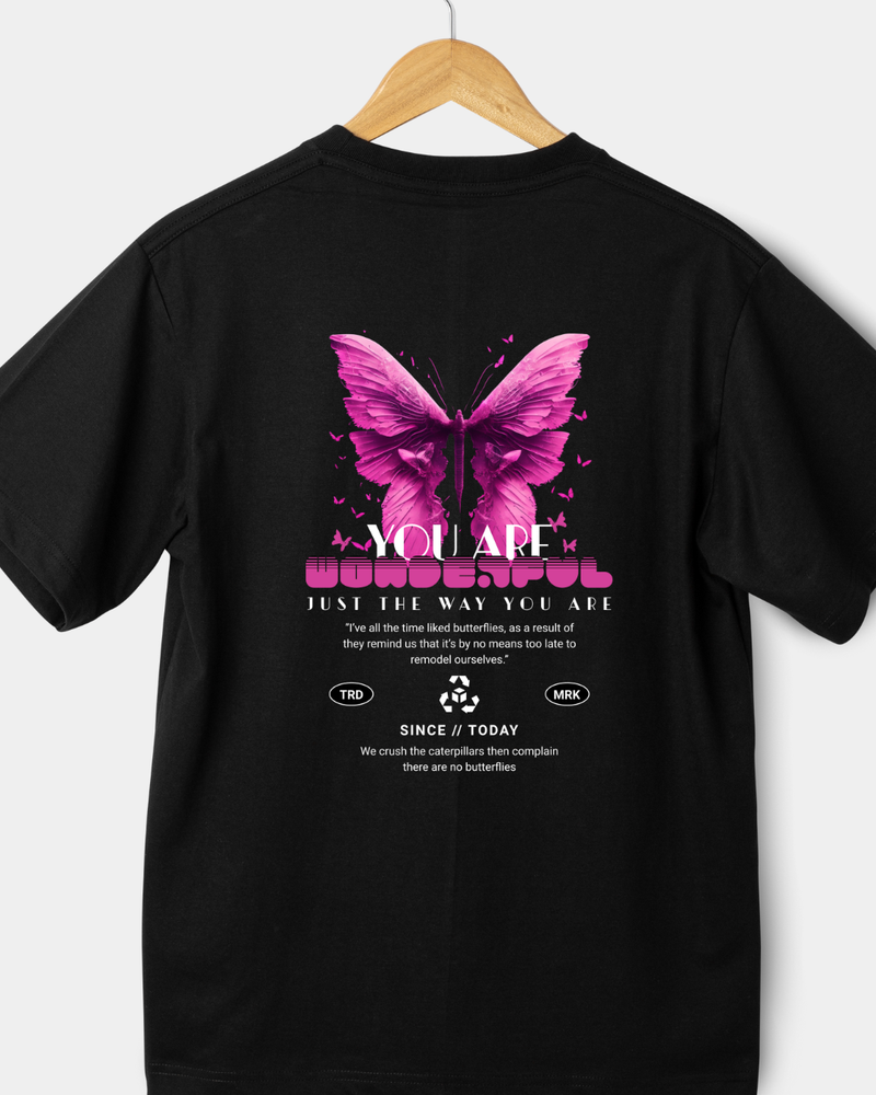 Butterfly Transformation Graphic T-Shirt