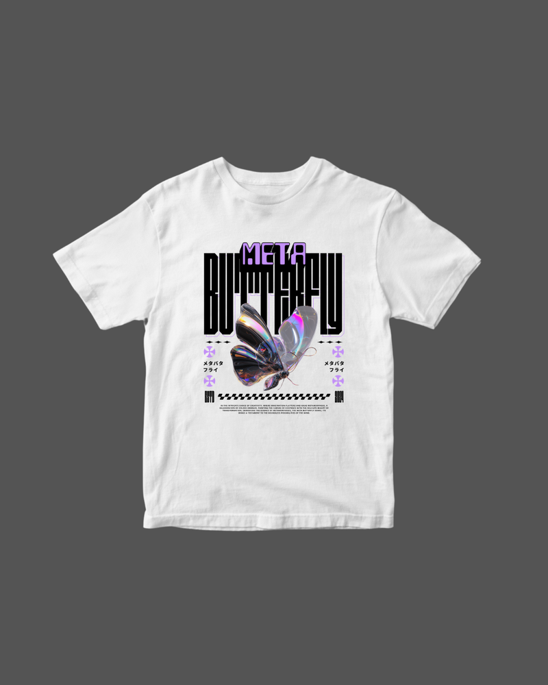 Meta Butterfly Graphic T-Shirt